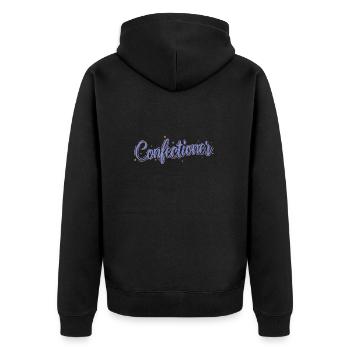 Gâteau de pâtisserie - Veste à capuche bio Premium Unisexe - noir - Dos - Nico (187cm)