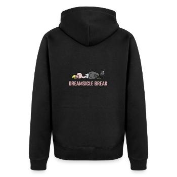 Dreamsicle Break Nightgown Pajamas Pajamas - Veste à capuche bio Premium Unisexe - noir - Dos - Nico (187cm)