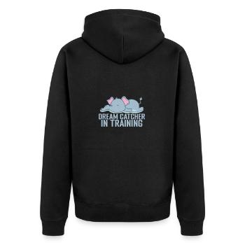 Capteur de rêves en pyjama d’entraînement - Veste à capuche bio Premium Unisexe - noir - Dos - Nico (187cm)