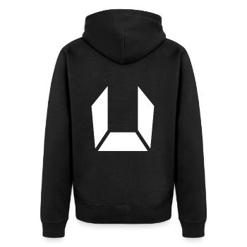 Lettre U Gamer - Veste à capuche bio Premium Unisexe - noir - Dos - Nico (187cm)