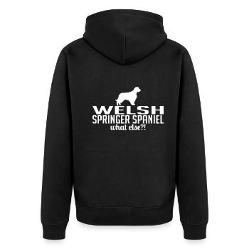 WELSH SPRINGER SPANIEL quoi d’autre Chiens Wilsigns - Veste à capuche bio Premium Unisexe - noir - Dos - Nico (187cm)