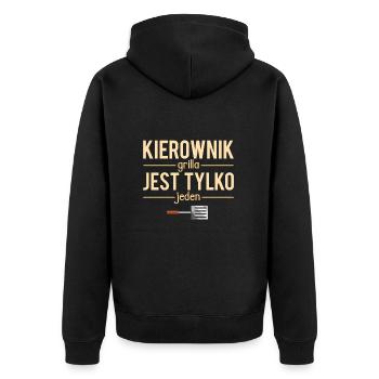 Kierownik grilla jest tylko jeden polonais humour - Veste à capuche bio Premium Unisexe - noir - Dos - Nico (187cm)