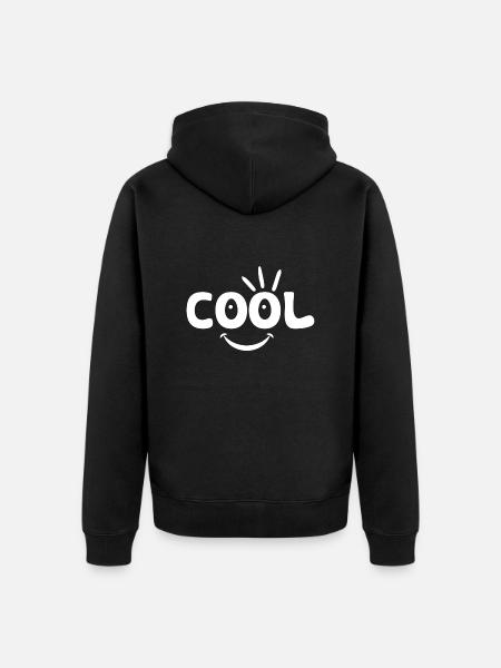 Cool - Unisex Premium Organic Zip Hoodie - black
