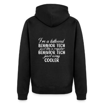 Behavioral Therapist Therapist - Unisex Premium Organic Zip Hoodie - black - Back - Nico (187cm)
