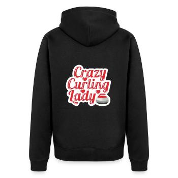 Curling - Veste à capuche bio Premium Unisexe - noir - Dos - Nico (187cm)