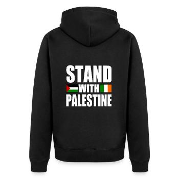 Stand with palestine - Veste à capuche bio Premium Unisexe - noir - Dos - Nico (187cm)
