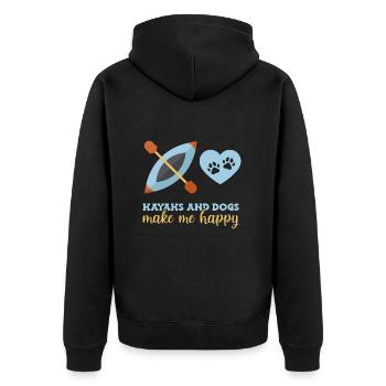 Kayak Kayaking - Veste à capuche bio Premium Unisexe - noir - Dos - Nico (187cm)