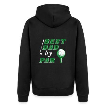 Golf Golfeurs Golfeurs - Veste à capuche bio Premium Unisexe - noir - Dos - Nico (187cm)