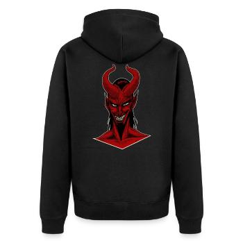 DEMON - Veste à capuche bio Premium Unisexe - noir - Dos - Nico (187cm)
