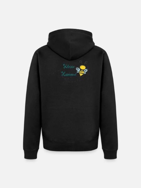 Kleine Hummel - Unisex Premium Bio Zip Hoodie - Schwarz