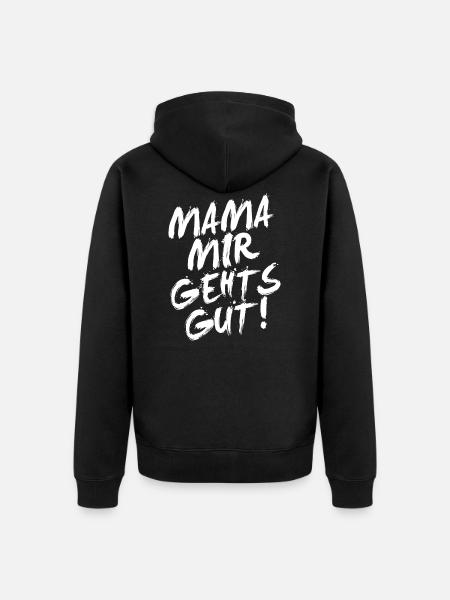 Malle - Unisex Premium Bio Zip Hoodie - Schwarz