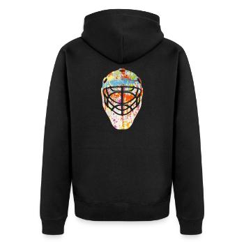 Masque de hockey T-shirt - Veste à capuche bio Premium Unisexe - noir - Dos - Nico (187cm)