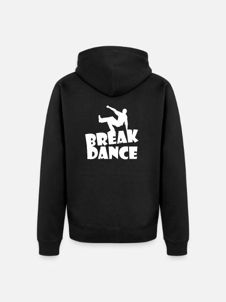 Breakdance - Unisex Premium Bio Zip Hoodie - Schwarz