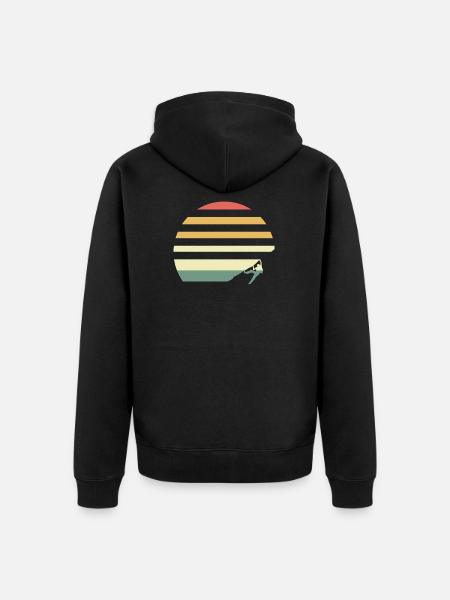 Climbing Bouldering Free Climbing Gift - Unisex Premium Organic Zip Hoodie - black