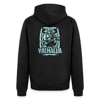 Vikings Thor Odin Valhalla Scandinavie Suède - Veste à capuche bio Premium Unisexe - noir - Dos - Nico (187cm)