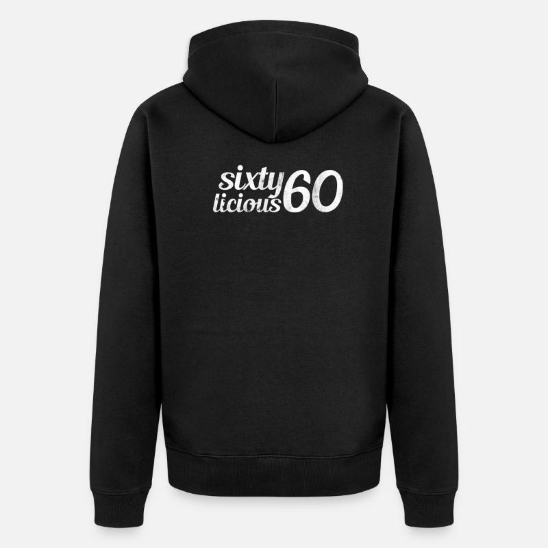 60e anniversaire - Veste à capuche bio Premium Unisexe - noir