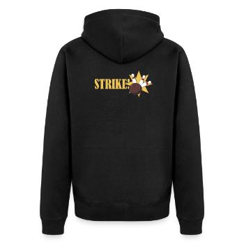 Bowling Strike T-Shirt - Veste à capuche bio Premium Unisexe - noir - Dos - Nico (187cm)