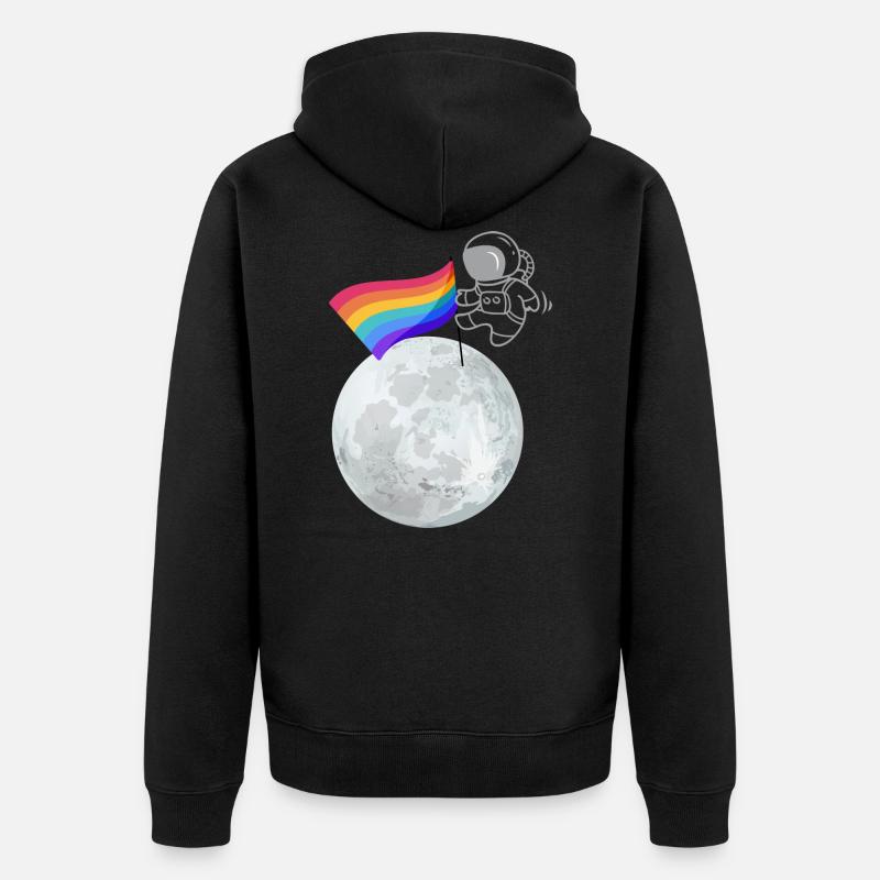 Pride Planet - Unisex Premium Bio Zip Hoodie - Schwarz