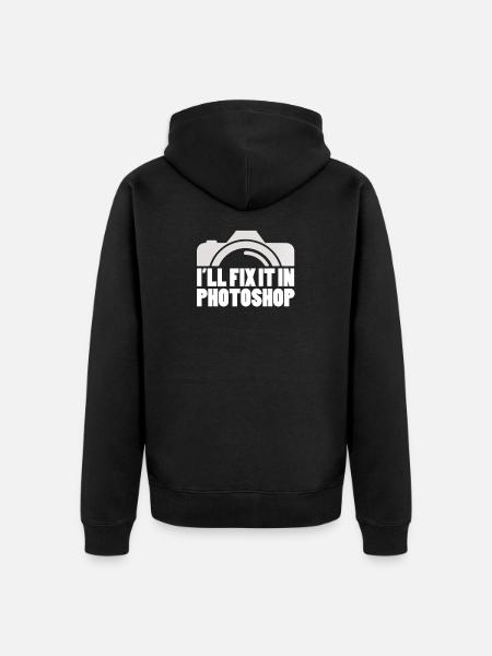 Photograph - Unisex Premium Organic Zip Hoodie - black