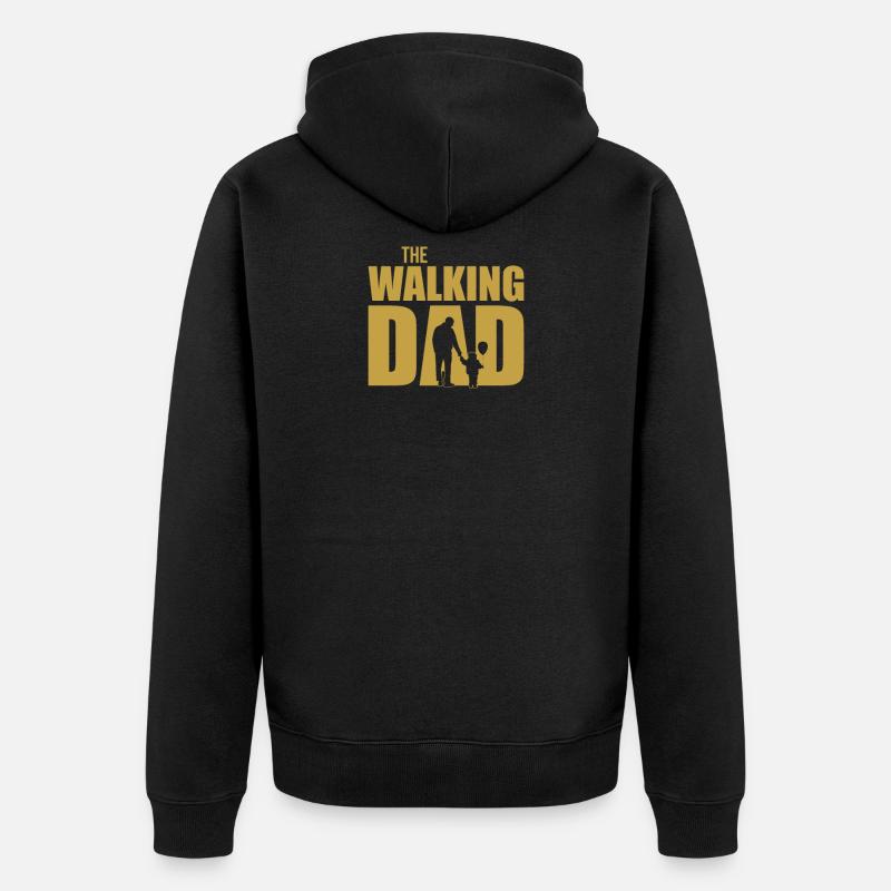 Le papa qui marche - Veste à capuche bio Premium Unisexe - noir
