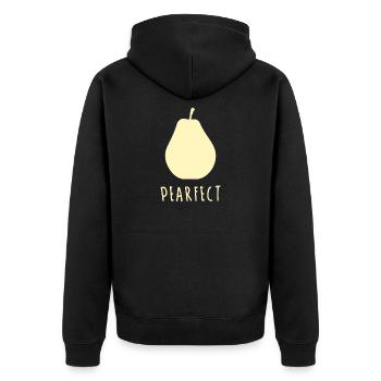 Poire - Veste à capuche bio Premium Unisexe - noir - Dos - Nico (187cm)