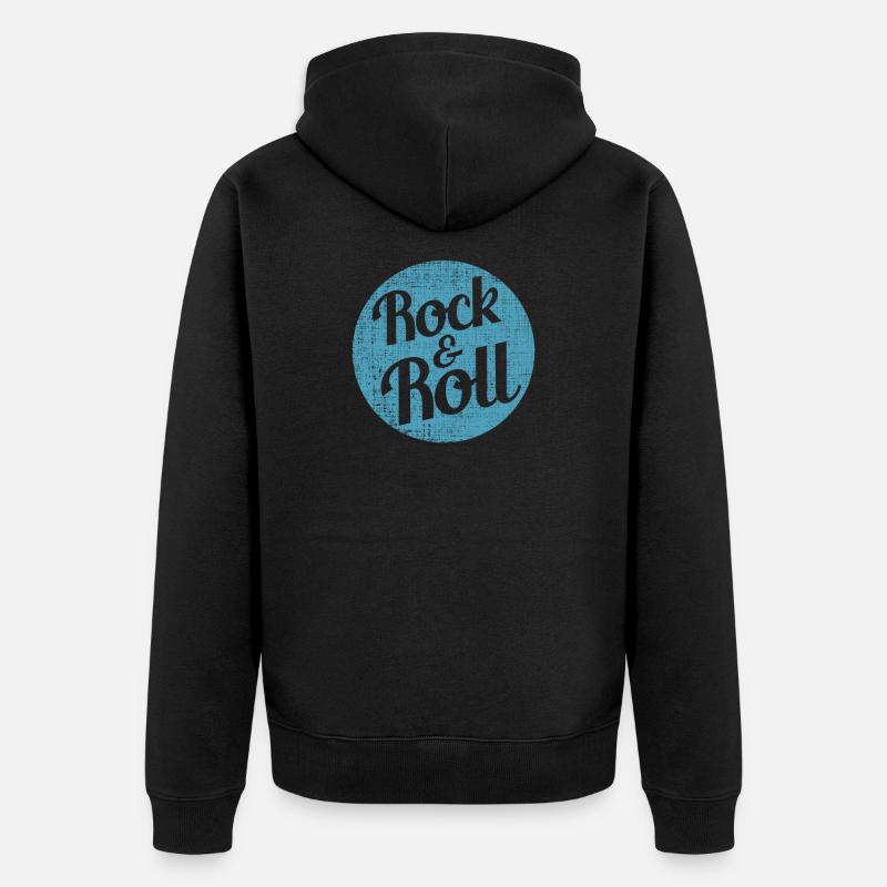 Rock and roll - Veste à capuche bio Premium Unisexe - noir
