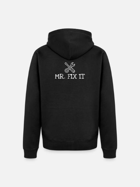 Mr. Fix It - Unisex Premium Organic Zip Hoodie - black