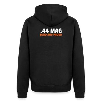 .44 Mag fort et fier - Veste à capuche bio Premium Unisexe - noir - Dos - Nico (187cm)