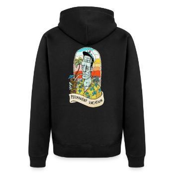 frank aloha - Veste à capuche bio Premium Unisexe - noir - Dos - Nico (187cm)