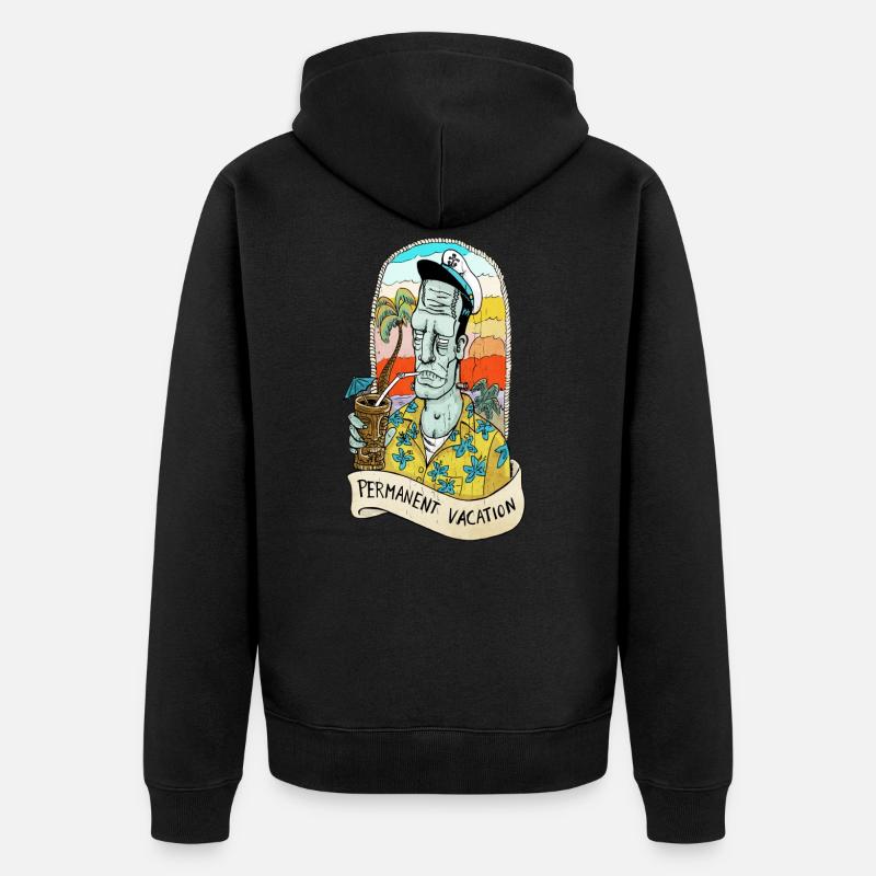 frank aloha - Veste à capuche bio Premium Unisexe - noir