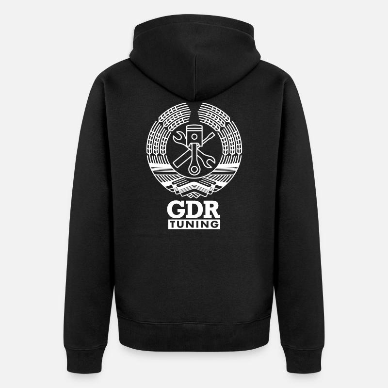 GDR Tuning Blason 1c - Veste à capuche bio Premium Unisexe - noir