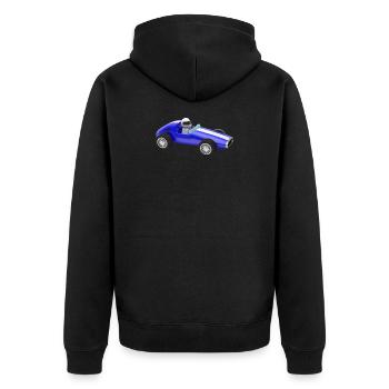 voiture de course auto automobile jouet - Veste à capuche bio Premium Unisexe - noir - Dos - Nico (187cm)