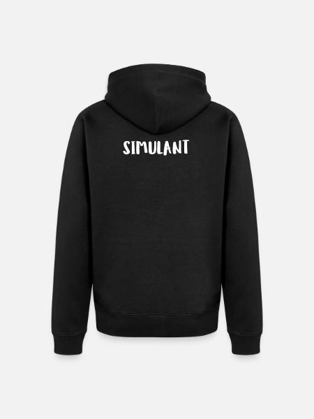 Simulant - Unisex Premium Bio Zip Hoodie - Schwarz