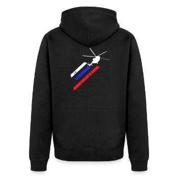 Pilote d'hélicoptère cadeau je hélicoptère hélicoptère - Veste à capuche bio Premium Unisexe - noir - Dos - Nico (187cm)