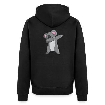 Koala - DAB / danse / tamponner / dabben - Veste à capuche bio Premium Unisexe - noir - Dos - Nico (187cm)