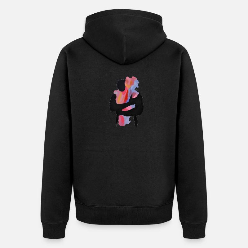 Peinture - Veste à capuche bio Premium Unisexe - noir