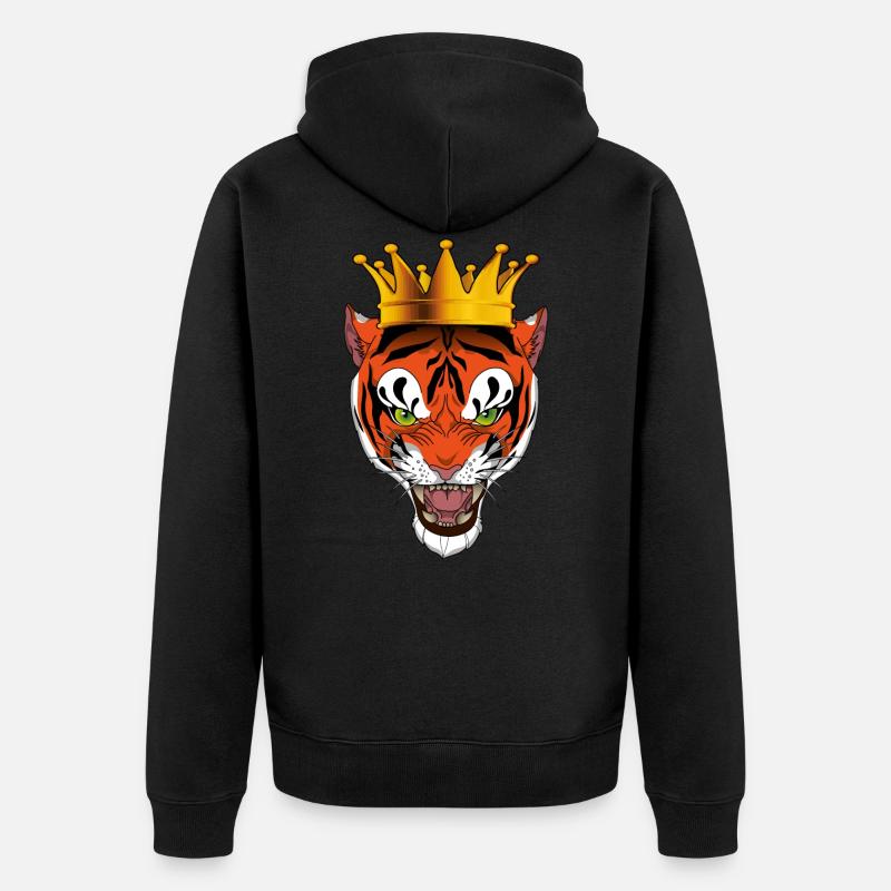 Tiger King - Veste à capuche bio Premium Unisexe - noir