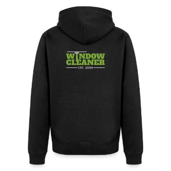 Window cleaner Since 2000 gift birthday - Unisex Premium Organic Zip Hoodie - black - Back - Nico (187cm)