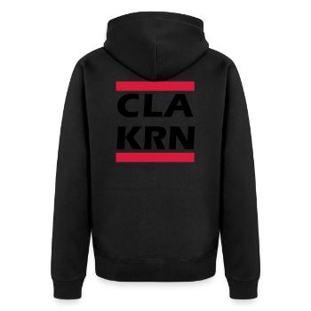 CLA KRN - Veste à capuche bio Premium Unisexe - noir - Dos - Nico (187cm)