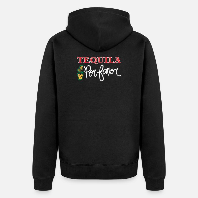 Tequila - Unisex Premium Bio Zip Hoodie - Schwarz