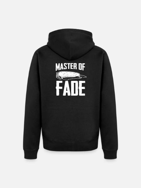 Barber Barbershop Barber - Unisex Premium Organic Zip Hoodie - black