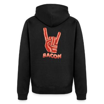 Barbecue au bacon Rock Music Rebel - Veste à capuche bio Premium Unisexe - noir - Dos - Nico (187cm)