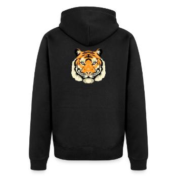 tigre - Veste à capuche bio Premium Unisexe - noir - Dos - Nico (187cm)