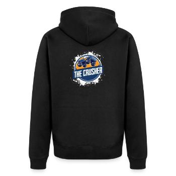 Camion monstre - Veste à capuche bio Premium Unisexe - noir - Dos - Nico (187cm)