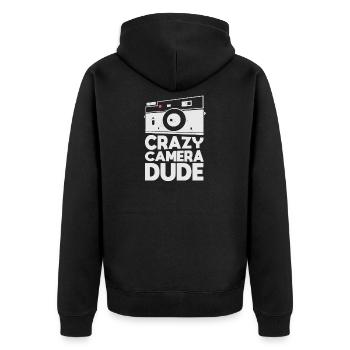 Photographe Photographe Photographie Appareil photo - Veste à capuche bio Premium Unisexe - noir - Dos - Nico (187cm)