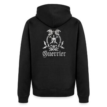 Warrior - Tabletop RPG T-Shirt - Unisex Premium Organic Zip Hoodie - black - Back - Nico (187cm)