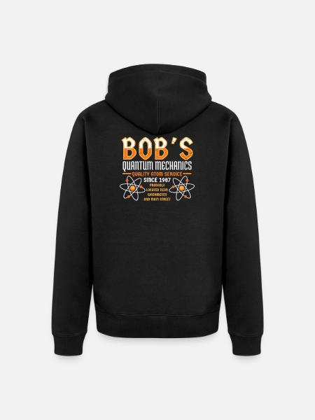 Bob's Quantum Mechanics University Physics - Premium økologisk unisex-hættejakke - sort