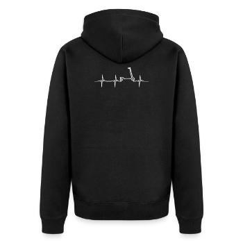 Kick Scooter T-Shirt Scooter Cadeau - Veste à capuche bio Premium Unisexe - noir - Dos - Nico (187cm)
