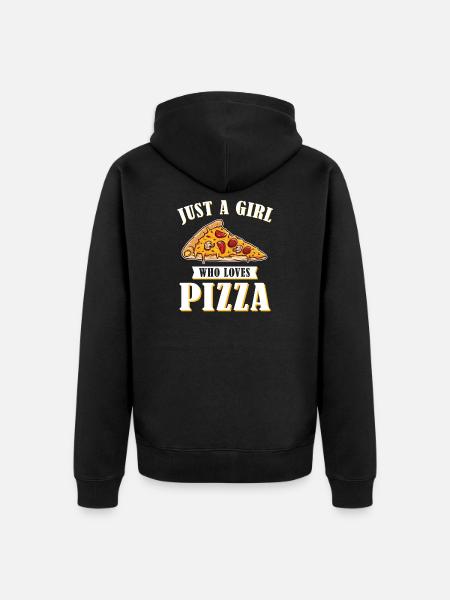 Pizza pizzeria pizza maker - Unisex Premium Organic Zip Hoodie - black