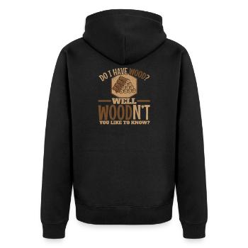 ... WOODn't You Like To Know Board Game Trading - Veste à capuche bio Premium Unisexe - noir - Dos - Nico (187cm)